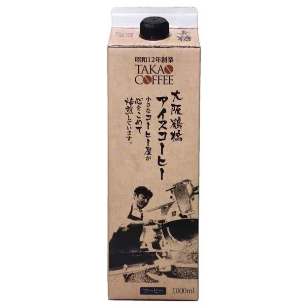【送料込み】【大阪府】高尾珈琲 大阪鶴橋アイスコーヒー 無糖1000ml 4本入り - ROJI日本橋 ONLINE STORE