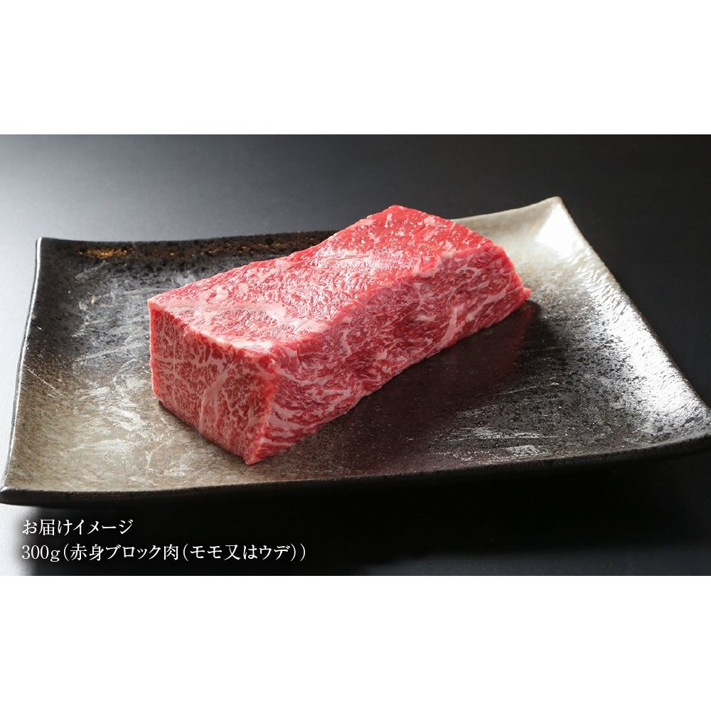 送料込み】【岐阜県】飛騨牛 赤身 ブロック[塊]〔 300g 真空パック