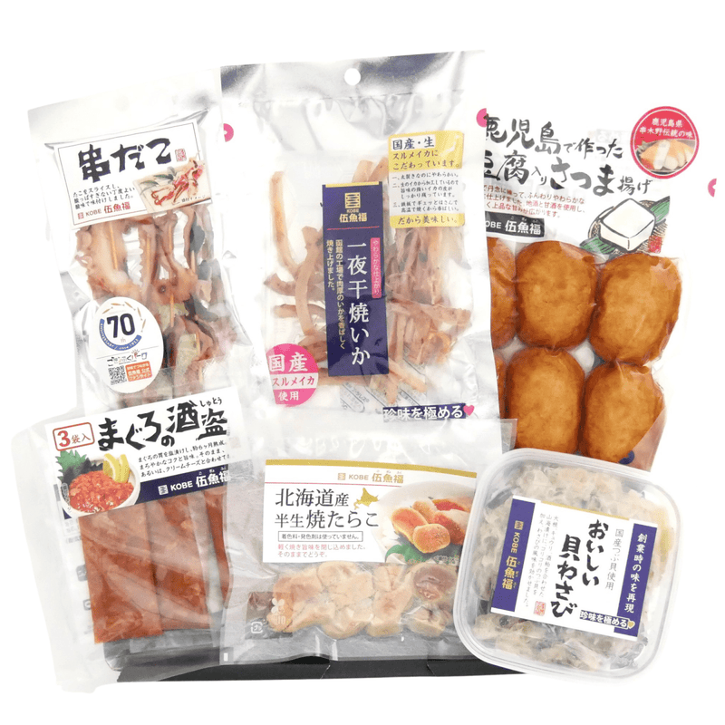 【送料込み】【兵庫県】伍魚福 日本酒にあうおつまみ6品セット - ROJI日本橋 ONLINE STORE