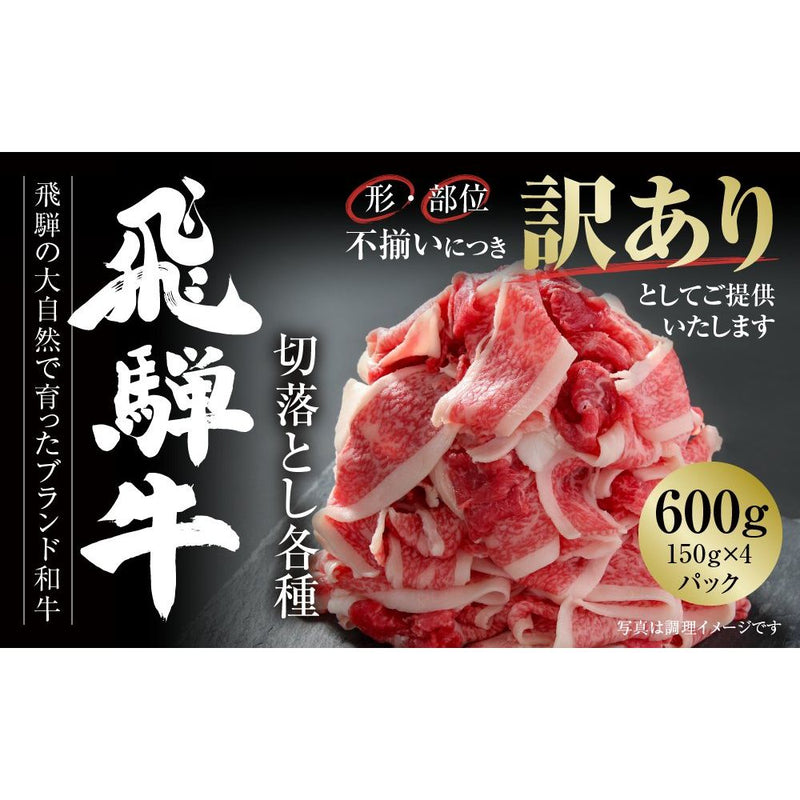 【訳あり】 飛騨牛 切落とし 600g(150g×4パック)(MZ012) - ROJI日本橋 ONLINE STORE
