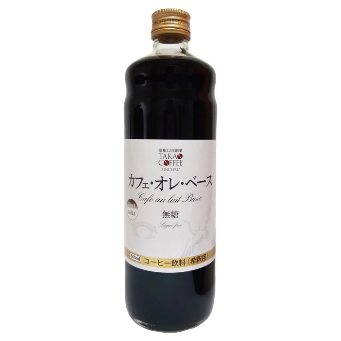 【送料込み】【大阪府】高尾珈琲 カフェオレベース無糖希釈用600ml 12本入り - ROJI日本橋 ONLINE STORE