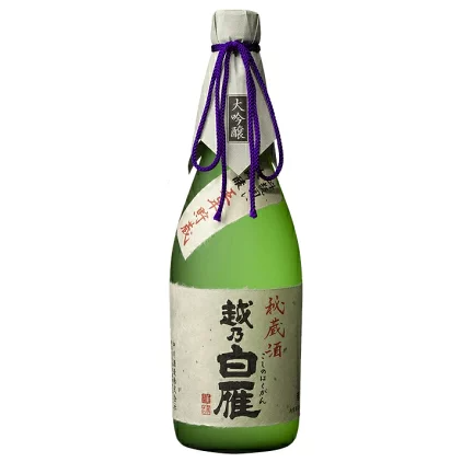 中川酒造 越乃白雁 大吟醸秘蔵酒 720ml