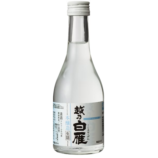 中川酒造 越乃白雁 本醸造 生詰 300ml
