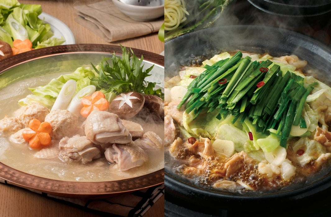 【送料込み】【福岡県】博多華味鳥 水たき・もつ鍋食べ比べセット - ROJI日本橋 ONLINE STORE
