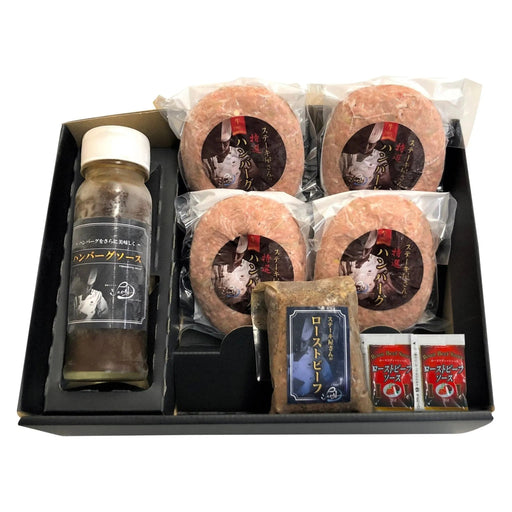 【送料込み】【奈良県】奈良・シェルブルー ステーキ屋さんの特選牛生ハンバーグとローストビーフ - ROJI日本橋 ONLINE STORE