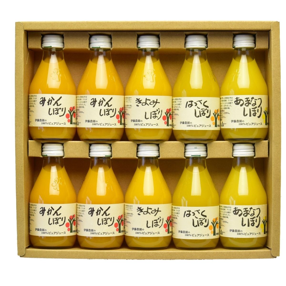 【送料込み】【和歌山県】伊藤農園　１００％ピュアジュース４種飲み比べ１０本 - ROJI日本橋 ONLINE STORE