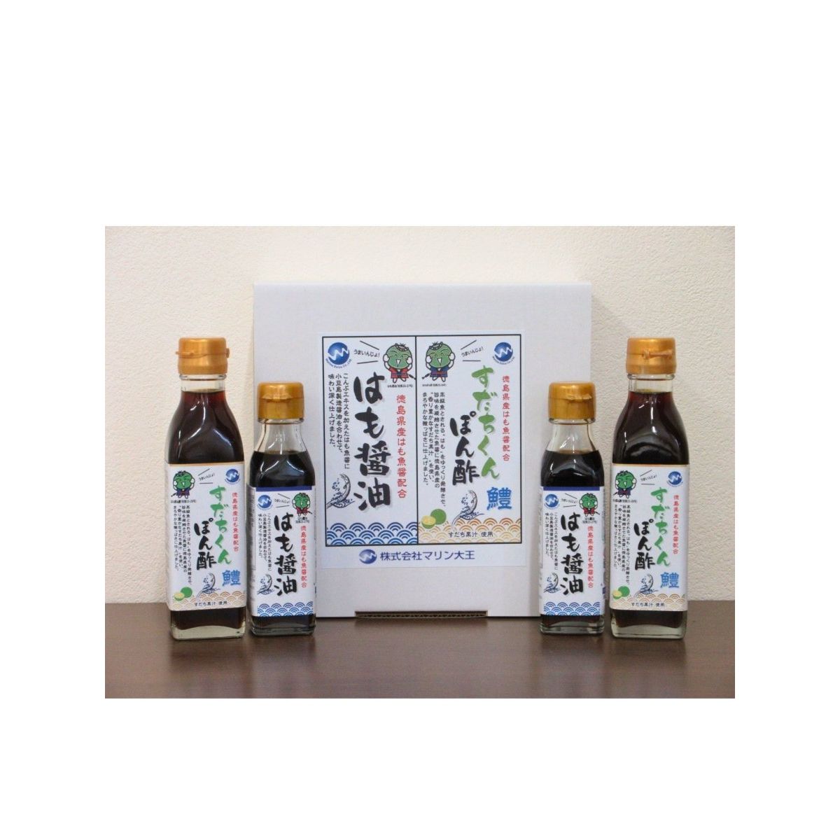 【送料込み】【徳島県】はも醤油110ml×2本、すだちくんぽん酢200ml×2本【産直食品】 - ROJI日本橋 ONLINE STORE