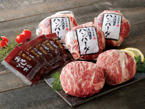 【送料込み】【北海道】肉の山本 牛霜降りハンバーグセット 150g×5・おろしソース付き - ROJI日本橋 ONLINE STORE