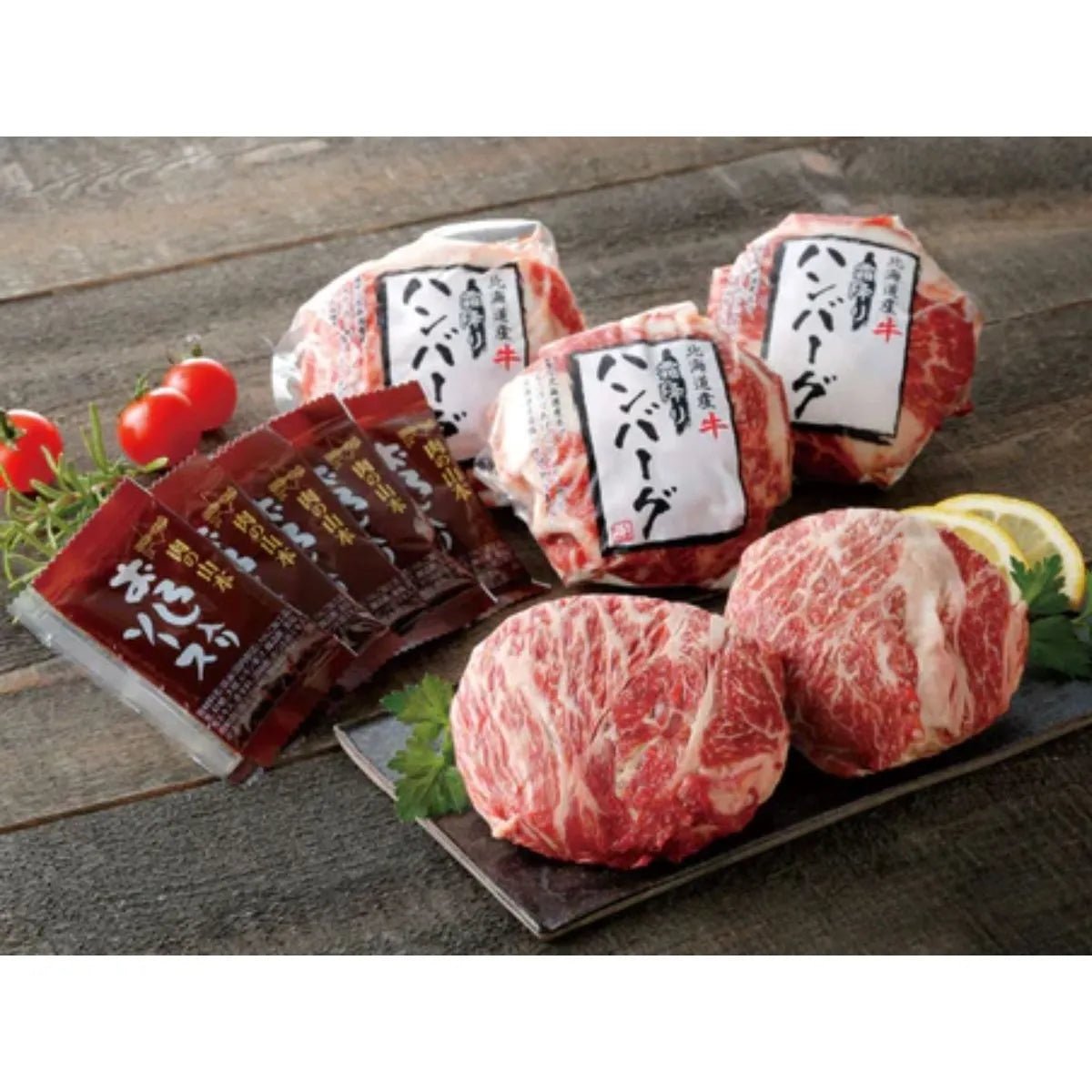 【送料込み】【北海道】肉の山本 牛霜降りハンバーグセット 150g×5・おろしソース付き - ROJI日本橋 ONLINE STORE