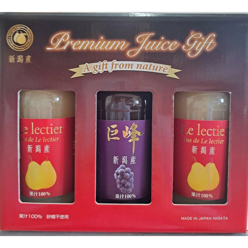 【送料込み】【新潟県】ルレクチェと巨峰ジュース180ml×3本プチギフト - ROJI日本橋 ONLINE STORE