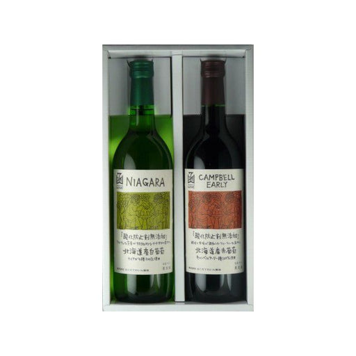 はこだて 酸化防止剤無添加ワイン 赤・白 2本セット - ROJI日本橋 ONLINE STORE