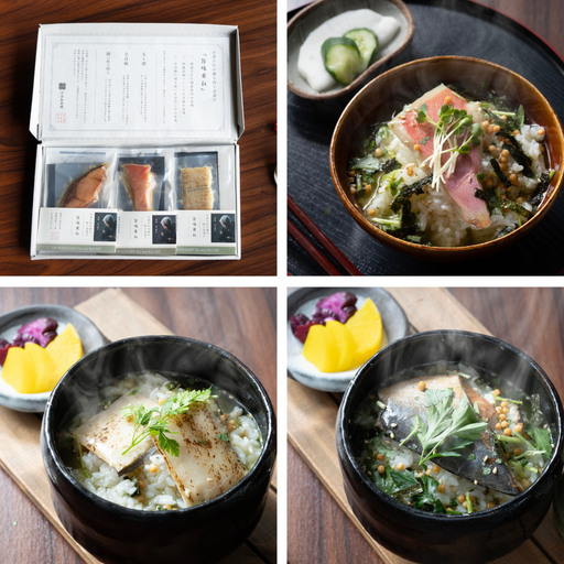【送料込み】宇治和束園 お茶漬け 旨味重ね3食（金目鯛、炙り鱧、鰤） - ROJI日本橋 ONLINE STORE