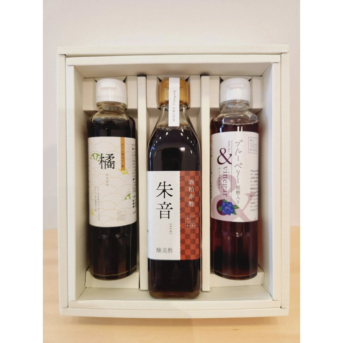 【送料込み】【三重県】御蔵酢【朱音+橘+ブルーベリー】3本入 ギフトセット - ROJI日本橋 ONLINE STORE