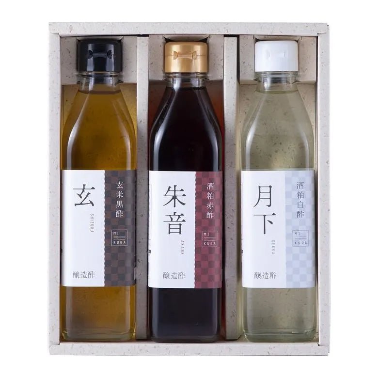 【送料込み】【三重県】御蔵酢 【玄+朱音+月下】300ml×3本 ギフトセット - ROJI日本橋 ONLINE STORE