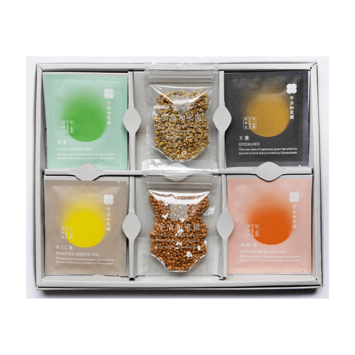 宇治和束園ドリップ茶4種・カモミールもち米 - 箱入り画像- ROJI日本橋 ONLINE STORE