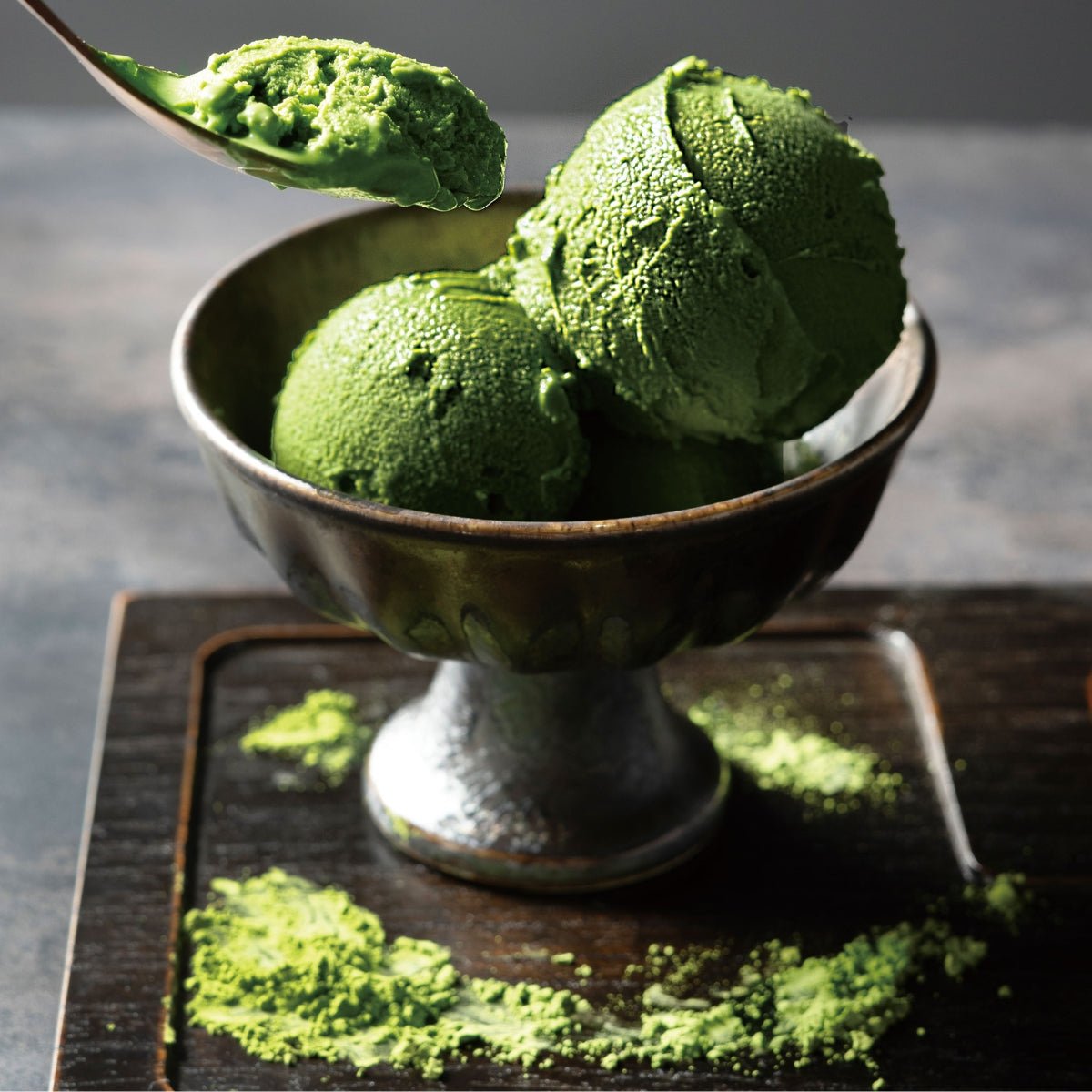 宇治和束園 日本茶ジェラート4種8個 -抹茶ジェラート皿盛り画像 - ROJI日本橋 ONLINE STORE