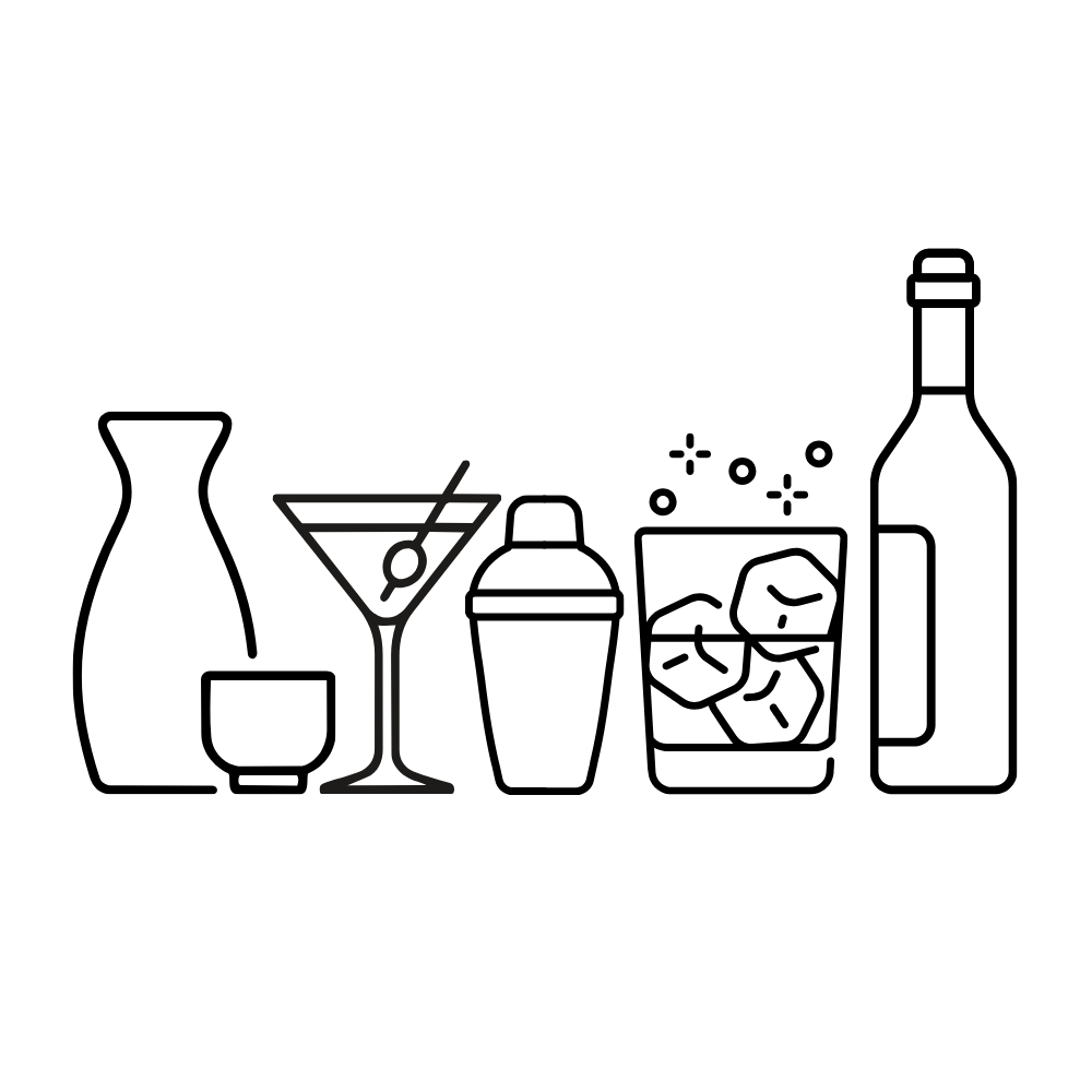 豊富な酒ラインナップ