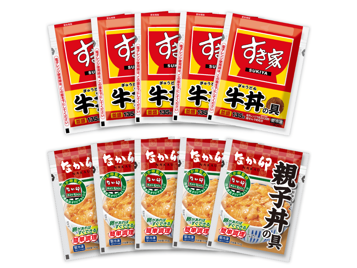 【送料込み】すき家牛丼の具・なか卯親子丼の具各5食 - ROJI日本橋 ONLINE STORE