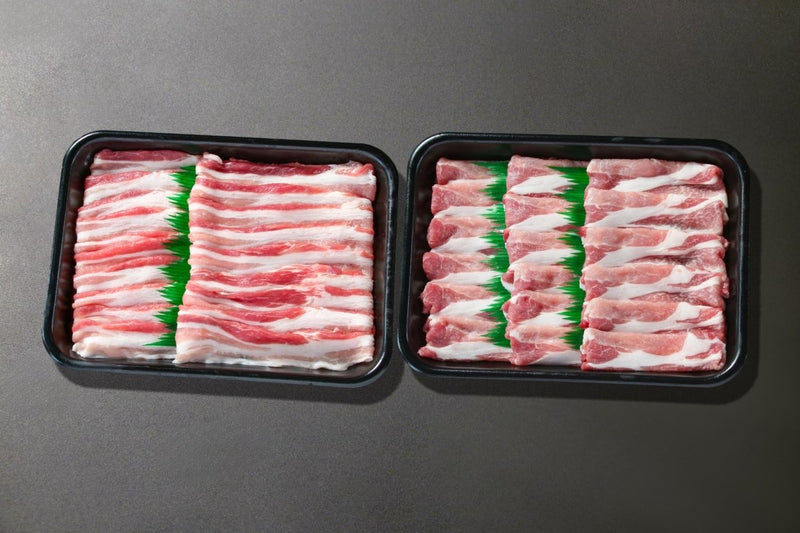 【送料込み】【岐阜県】プレジャーポークローススライス＆バラスライス 500g×2（MS12） - ROJI日本橋 ONLINE STORE