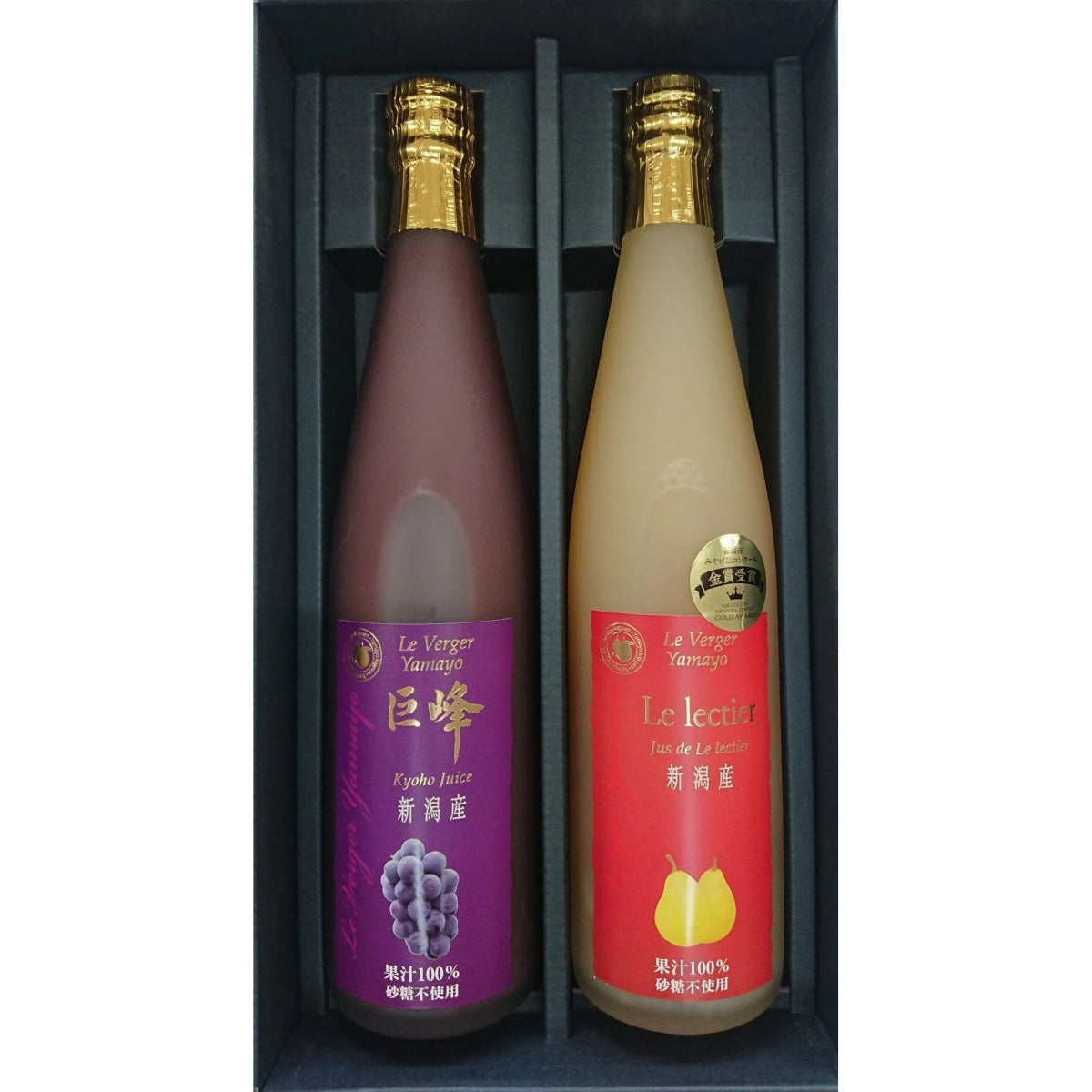 送料込み】【新潟県】ルレクチェと巨峰ジュース500ml×各1本ギフト