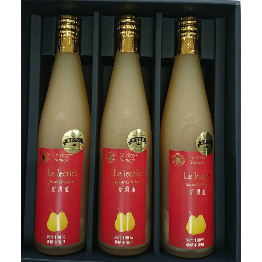 【送料込み】【新潟県】ルレクチェジュース500ml×3本ギフト - ROJI日本橋 ONLINE STORE