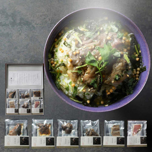 【送料込み】宇治和束園 お茶漬け 旨味重ね6食（金目鯛、ハマグリ、ハモ、ブリ、炭火鶏、アナゴ） - ROJI日本橋 ONLINE STORE