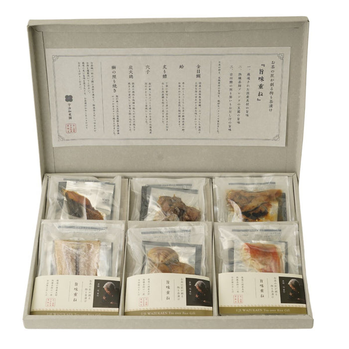 【送料込み】宇治和束園 お茶漬け 旨味重ね6食（金目鯛、ハマグリ、ハモ、ブリ、炭火鶏、アナゴ） - ROJI日本橋 ONLINE STORE