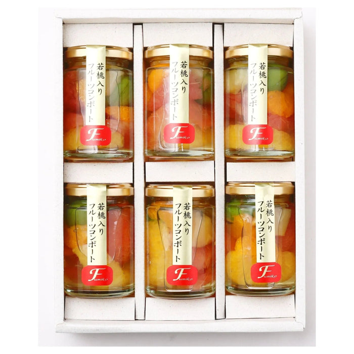 【送料込み】【和歌山県】ふみこ農園　若桃入りフルーツコンポート［6本］ - ROJI日本橋 ONLINE STORE