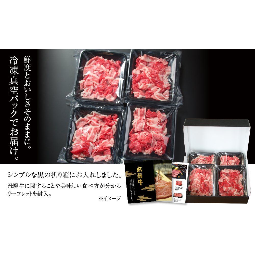 【訳あり】 飛騨牛 切落とし 600ｇ（150ｇ×4パック）（MZ012） - ROJI日本橋 ONLINE STORE