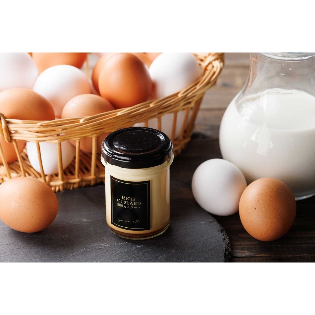 岡山県美星町「星の里たまご」使用　濃厚カスタードプリン シズル画像- ROJI日本橋 ONLINE STORE