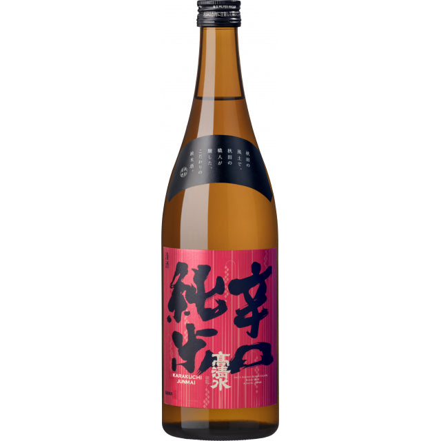 Akita清酒，Takashimizu，干纯酱米，720毫升