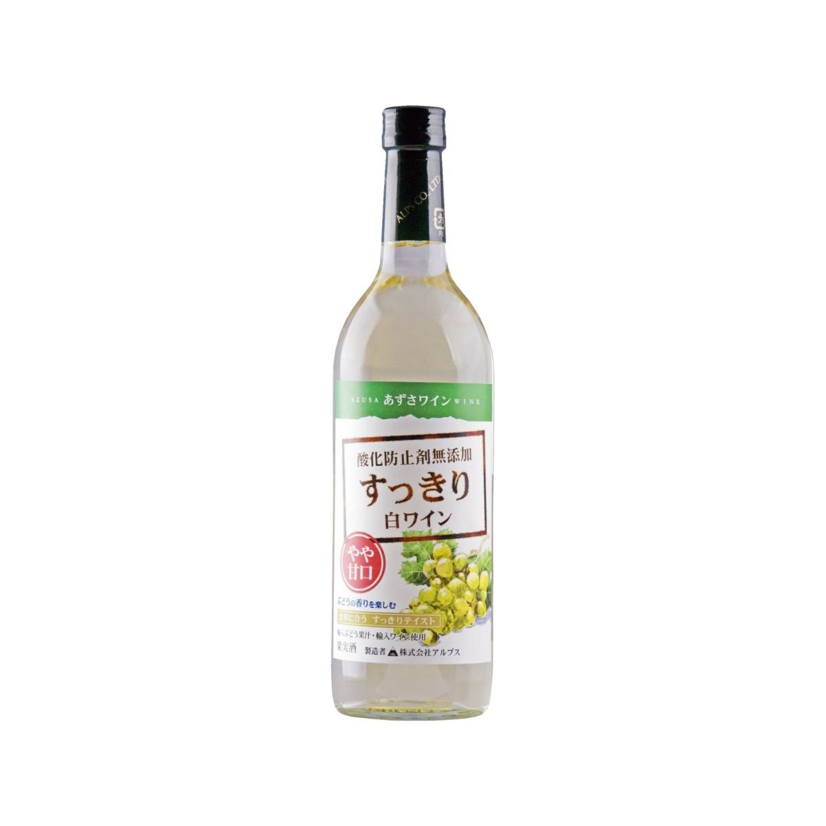 アルプス あずさ すっきり 白 やや甘口 720ml - ROJI日本橋 ONLINE STORE