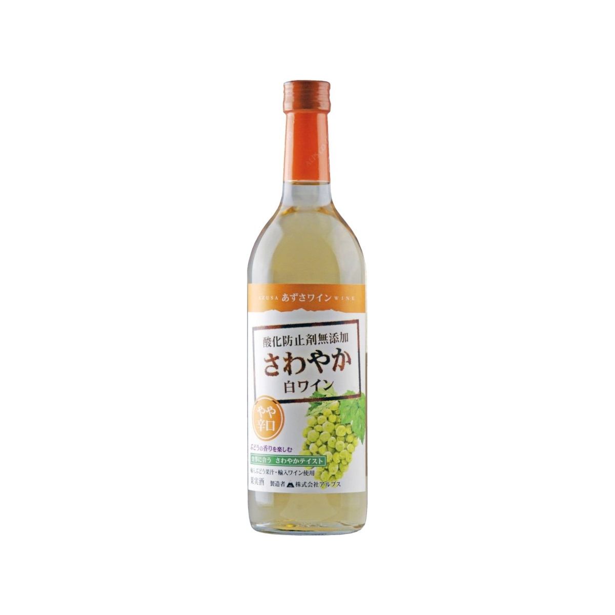 アルプス あずさ さわやか 白 やや辛口 720ml - ROJI日本橋 ONLINE STORE