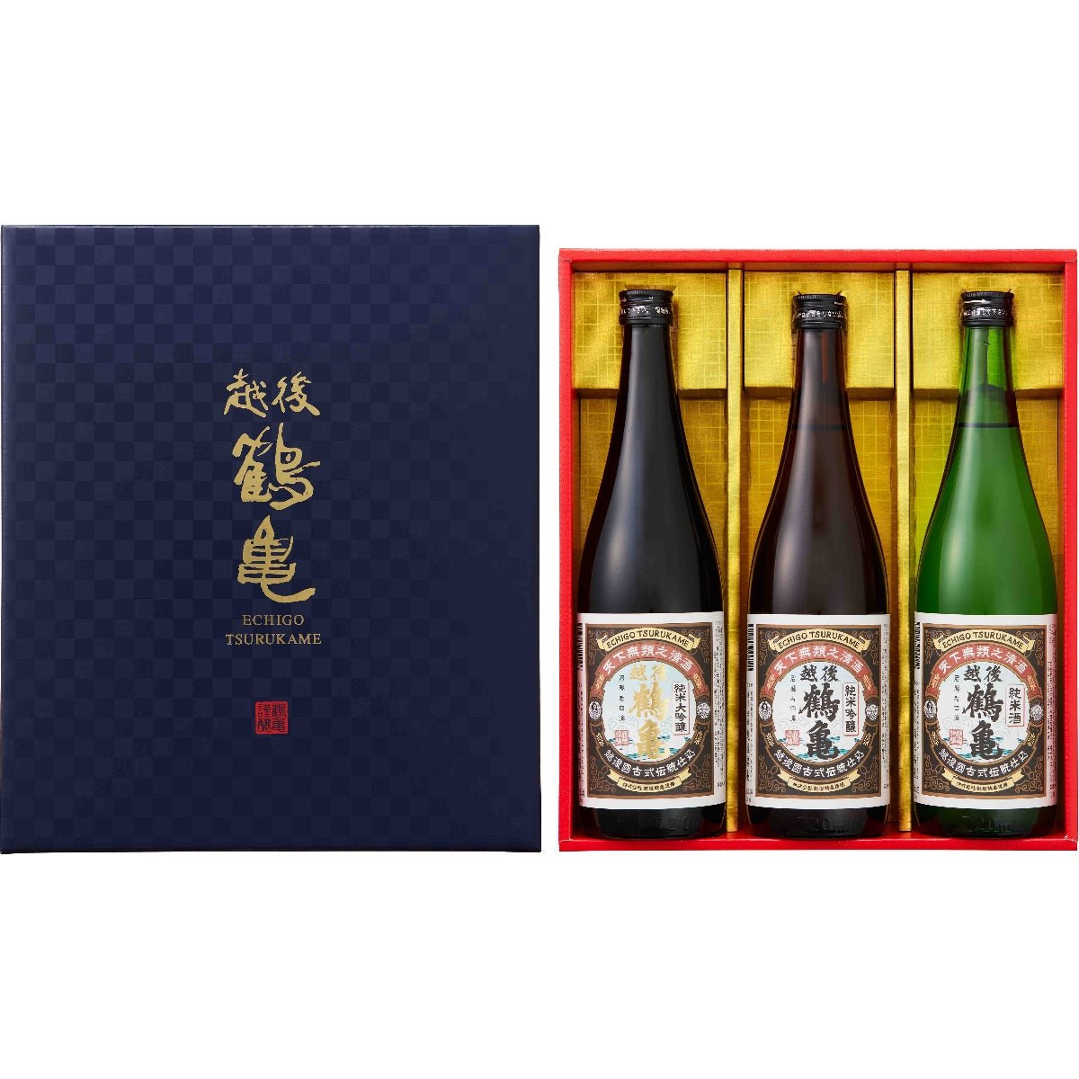 越後鶴亀 こだわり ギフトセット 720ml×3本 - ROJI日本橋 ONLINE STORE