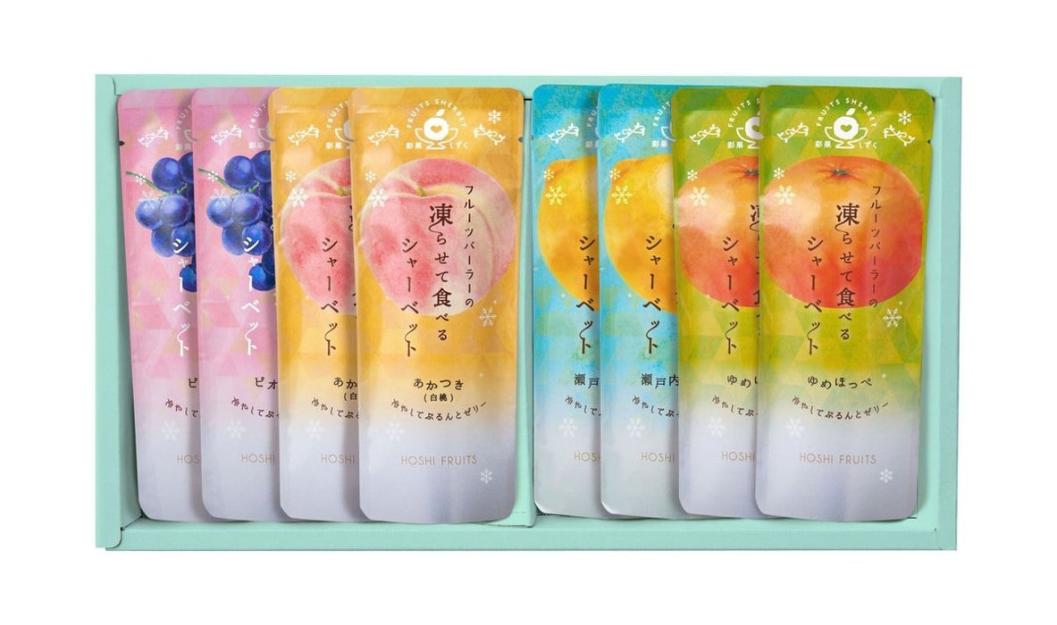 【送料込み】ホシフルーツ　フルーツパーラーの凍らせて食べるシャーベット　彩果しずく　８袋 - ROJI日本橋 ONLINE STORE