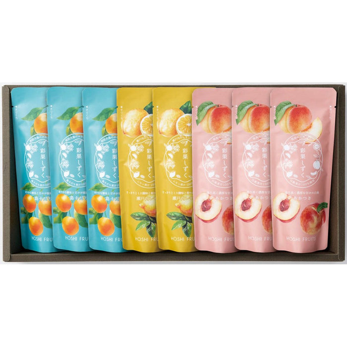 【送料込み】【山口県】ホシフルーツ 凍らせてもおいしい国産フルーツジュレ 彩果しずく 8袋 - ROJI日本橋 ONLINE STORE
