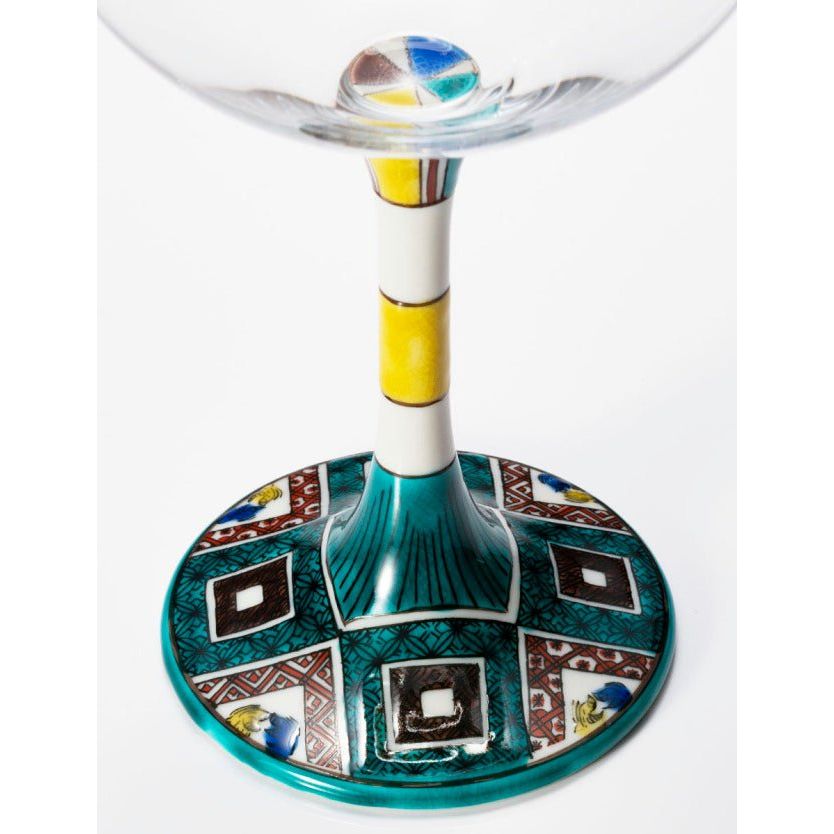 【送料込み】【石川県】九谷焼 鏑木ワイングラスby RIEDEL 大志窯・画 石畳 - ROJI日本橋 ONLINE STORE