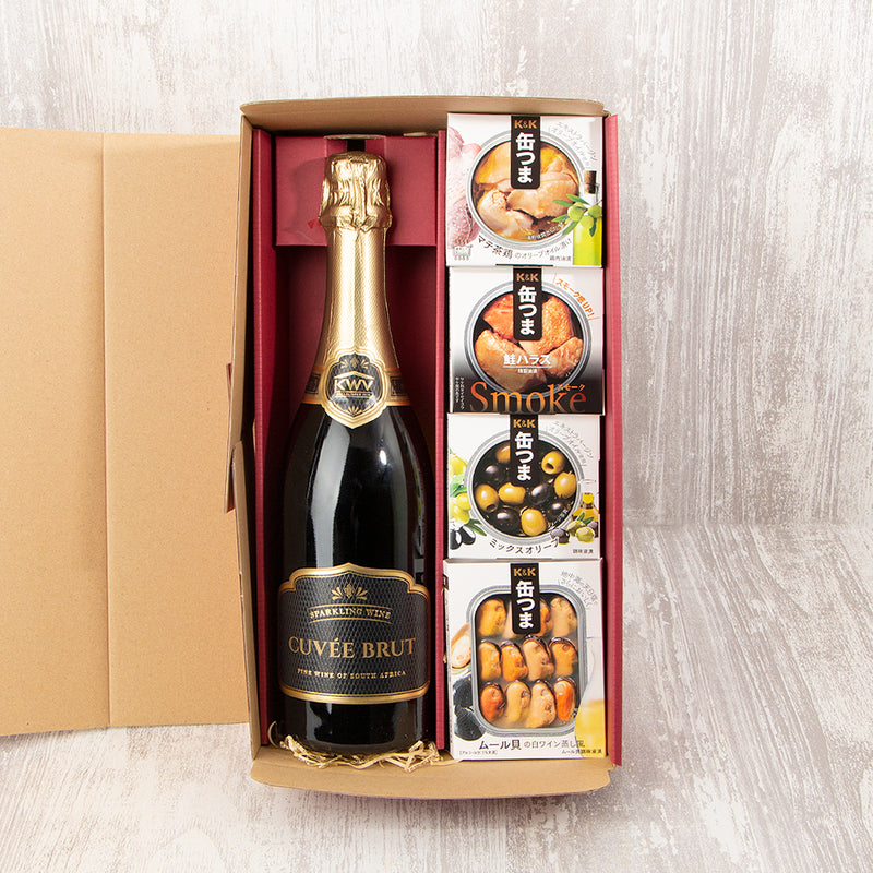 スパークリングワインとおつまみセット