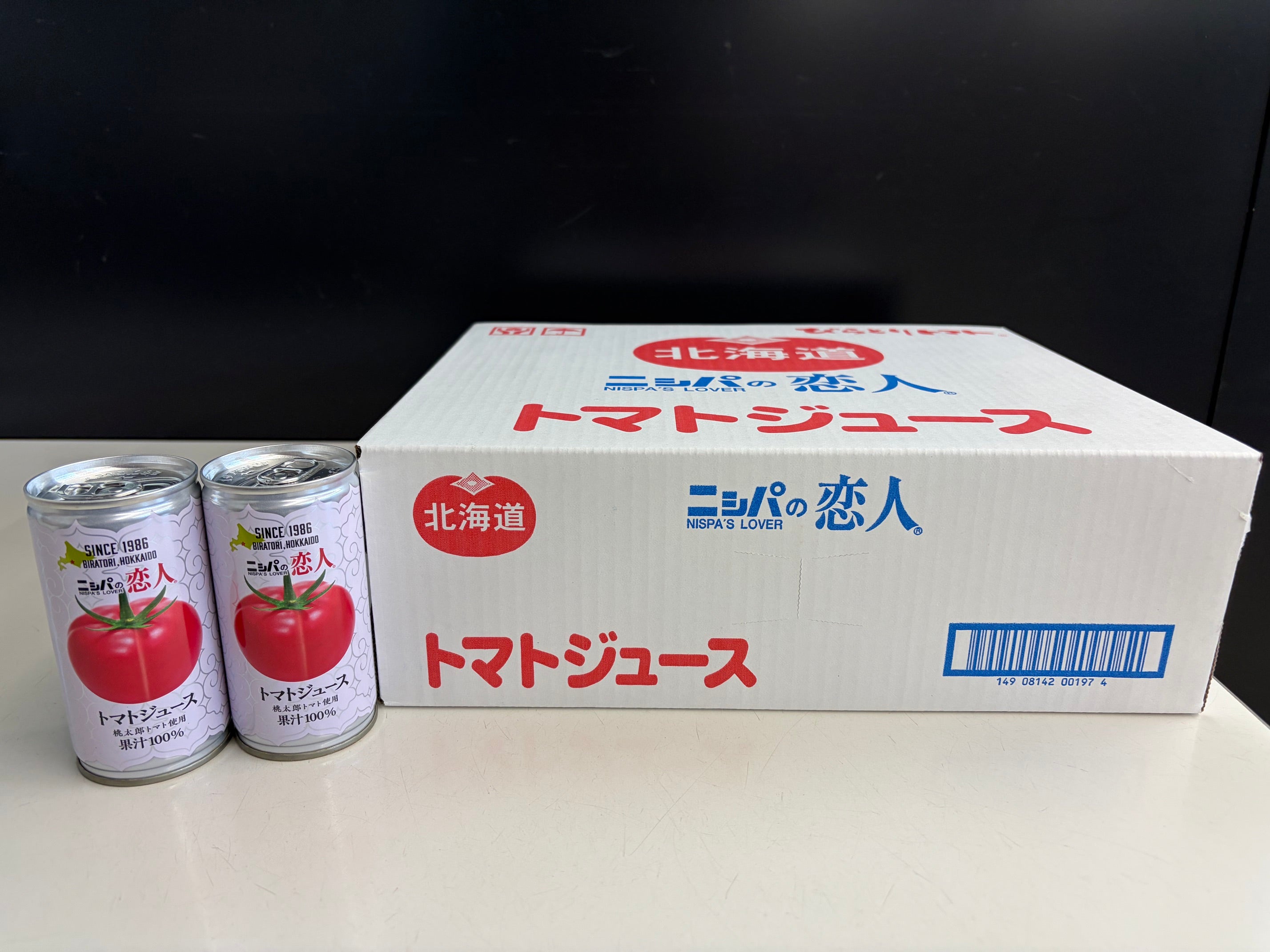 【送料込み】【北海道びらとり町】果汁100％「ニシパの恋人」トマトジュース　無塩　30缶