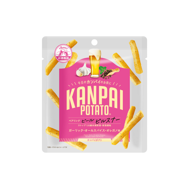 KANPAI POTATO スティックタイプ ビールピルスナー専用（ガーリック・オールスパイス・オレガノ味） 1袋 - ROJI日本橋 ONLINE STORE