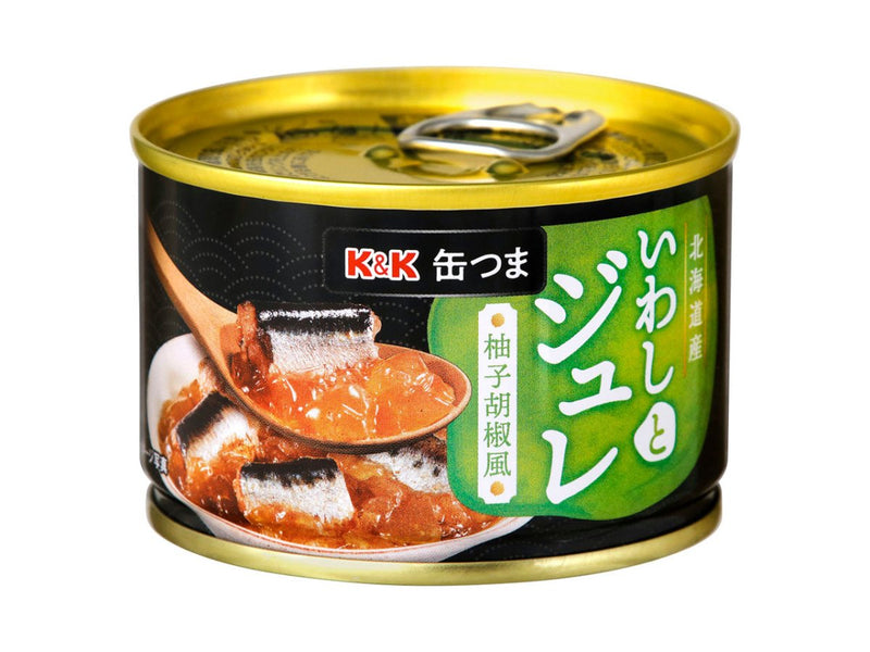 K&K 缶つま 北海道産いわしとジュレ 柚子胡椒風 - ROJI日本橋 ONLINE STORE