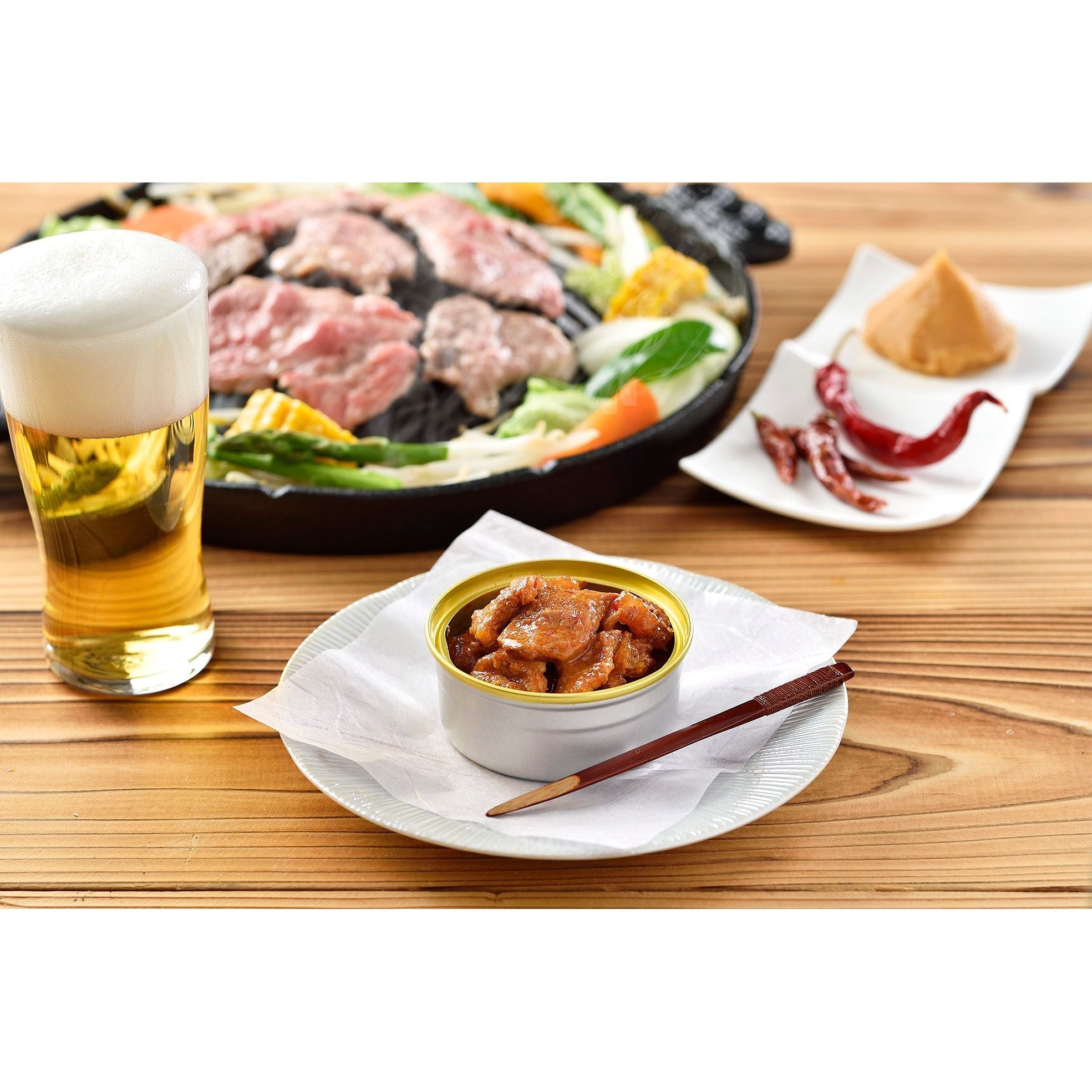 K&K 缶つまJAPAN サッポロビール園 マトン肉辛みそジンギスカン風