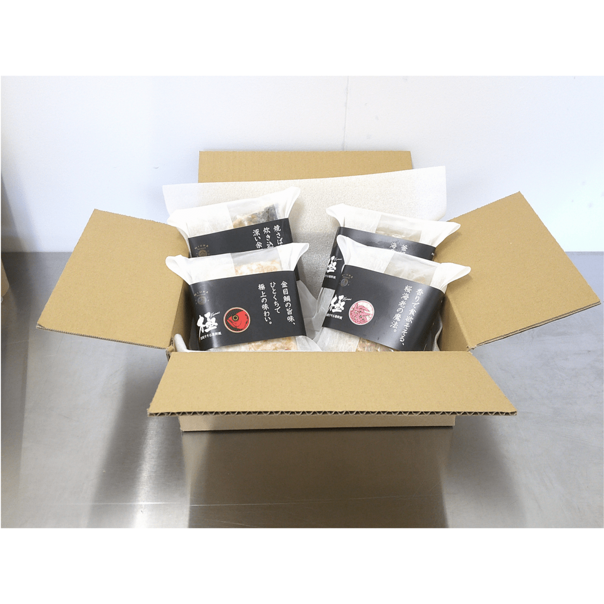 【送料込み】極　海鮮飯　潮彩しずおか詰め合わせ（金目鯛・焼きさば・釜揚げしらす・桜海老） - ROJI日本橋 ONLINE STORE