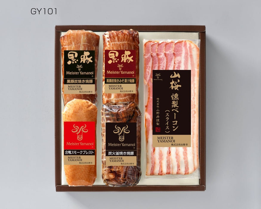 【送料込み】マイスター山野井　黒豚焼豚二種と合鴨セット - ROJI日本橋 ONLINE STORE