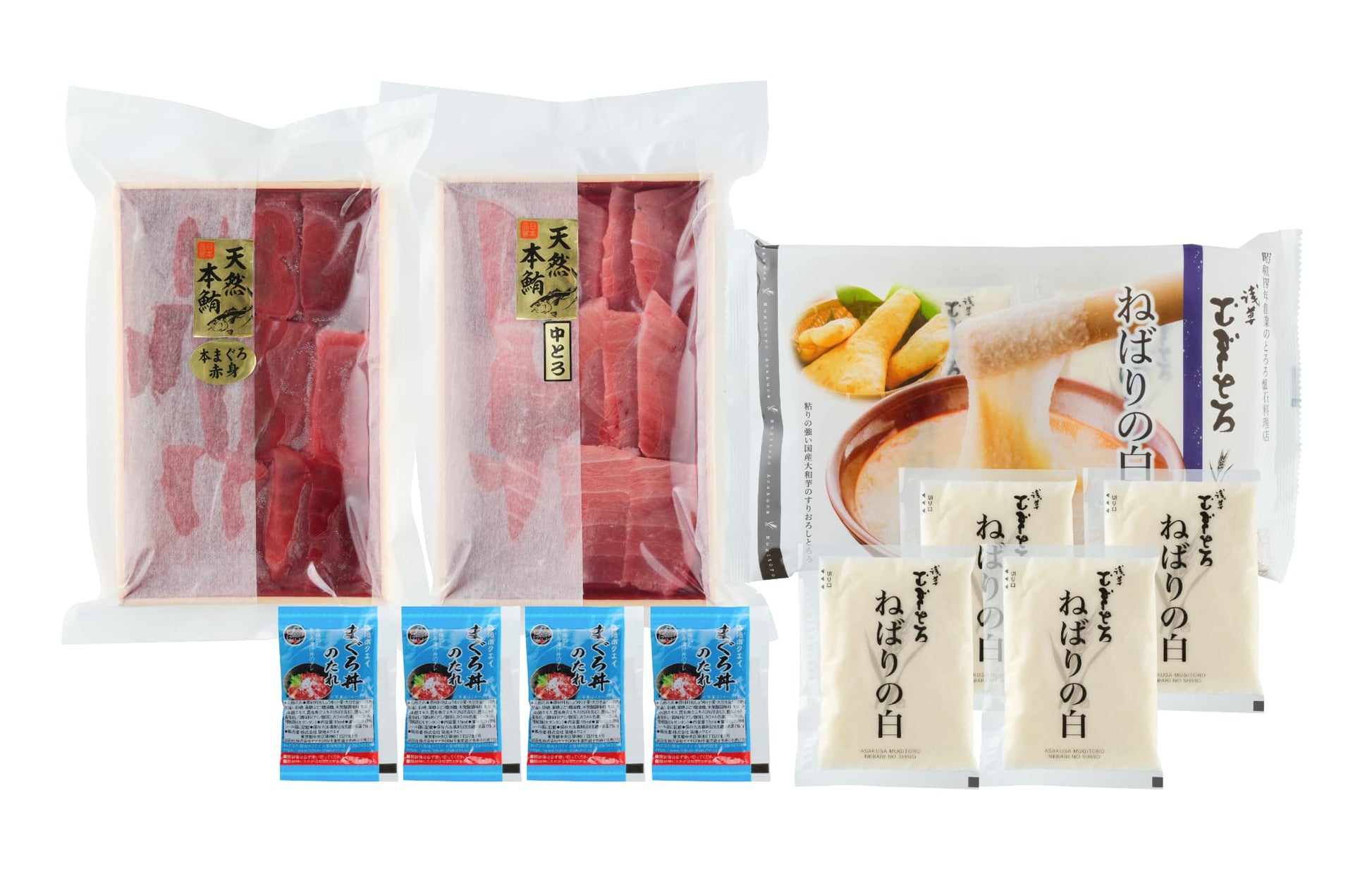 築地ホクエイ×浅草むぎとろ　江戸の本鮪とろろセット　Ａ　商品画像