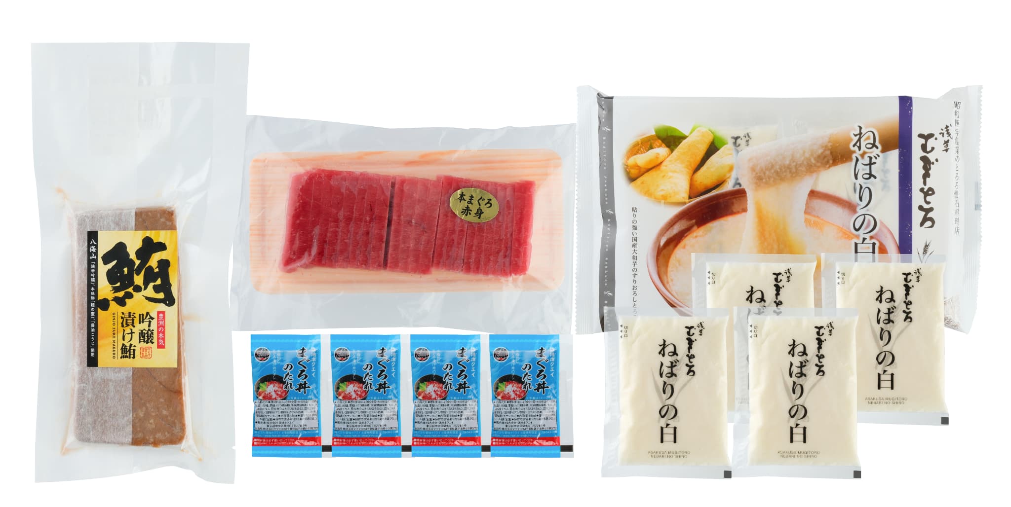 築地ホクエイ×浅草むぎとろ　江戸の本鮪とろろセット　Ｂ　商品画像