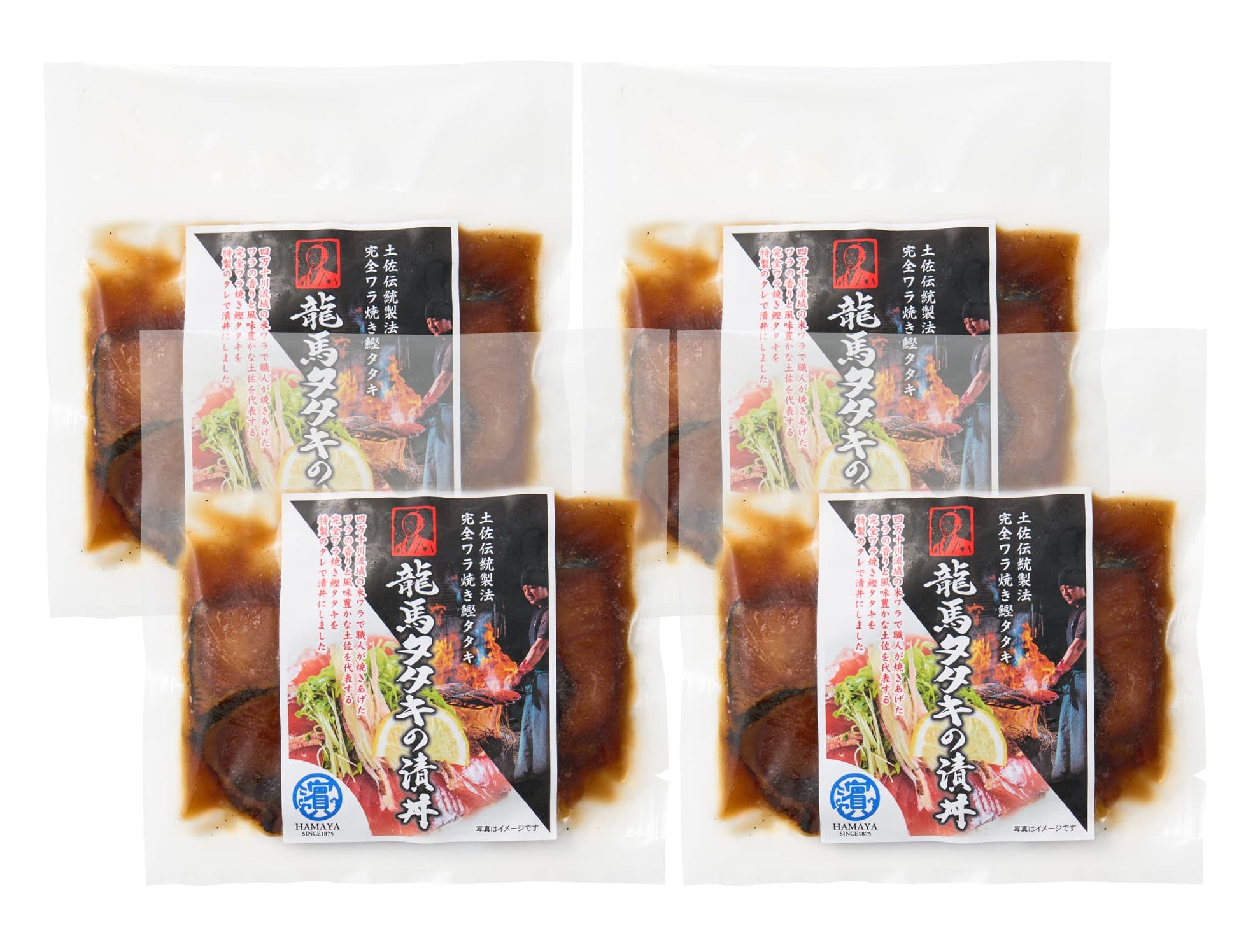 龍馬の完全藁焼き鰹漬け丼セット　4パック　商品画像
