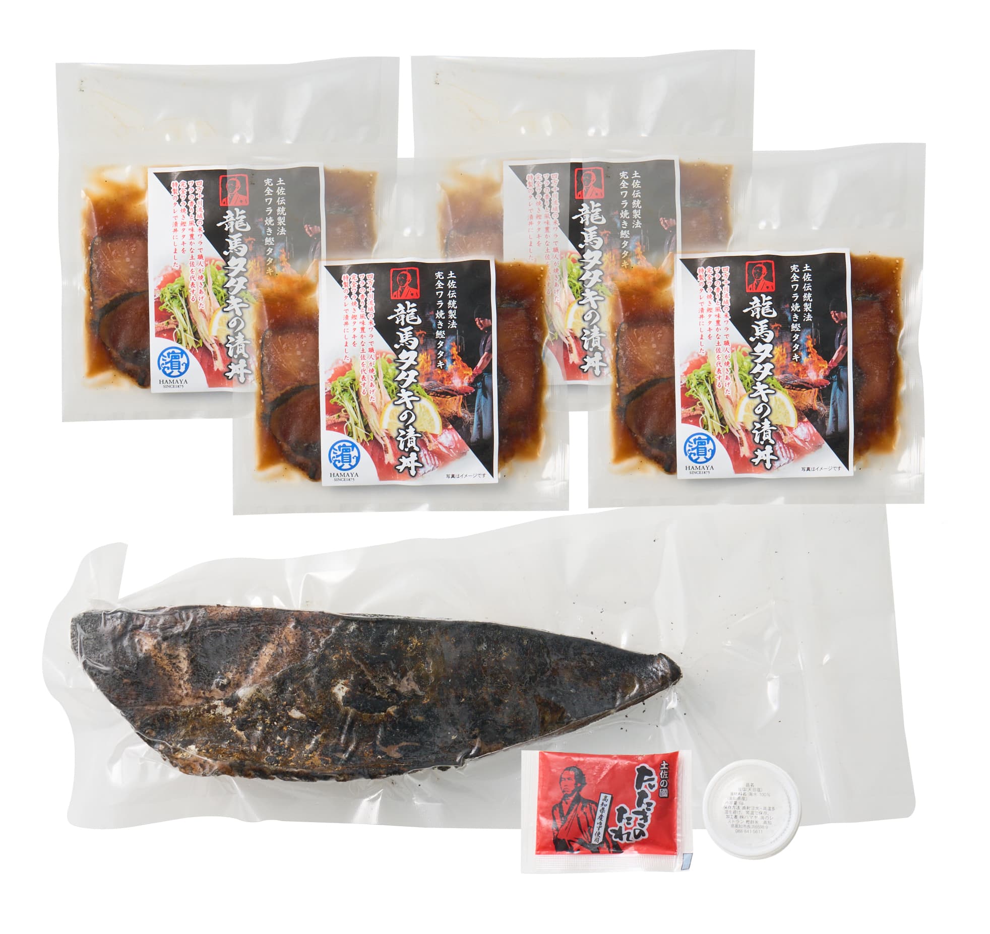 龍馬の完全藁焼き鰹タタキ＆鰹漬け丼セット　商品画像