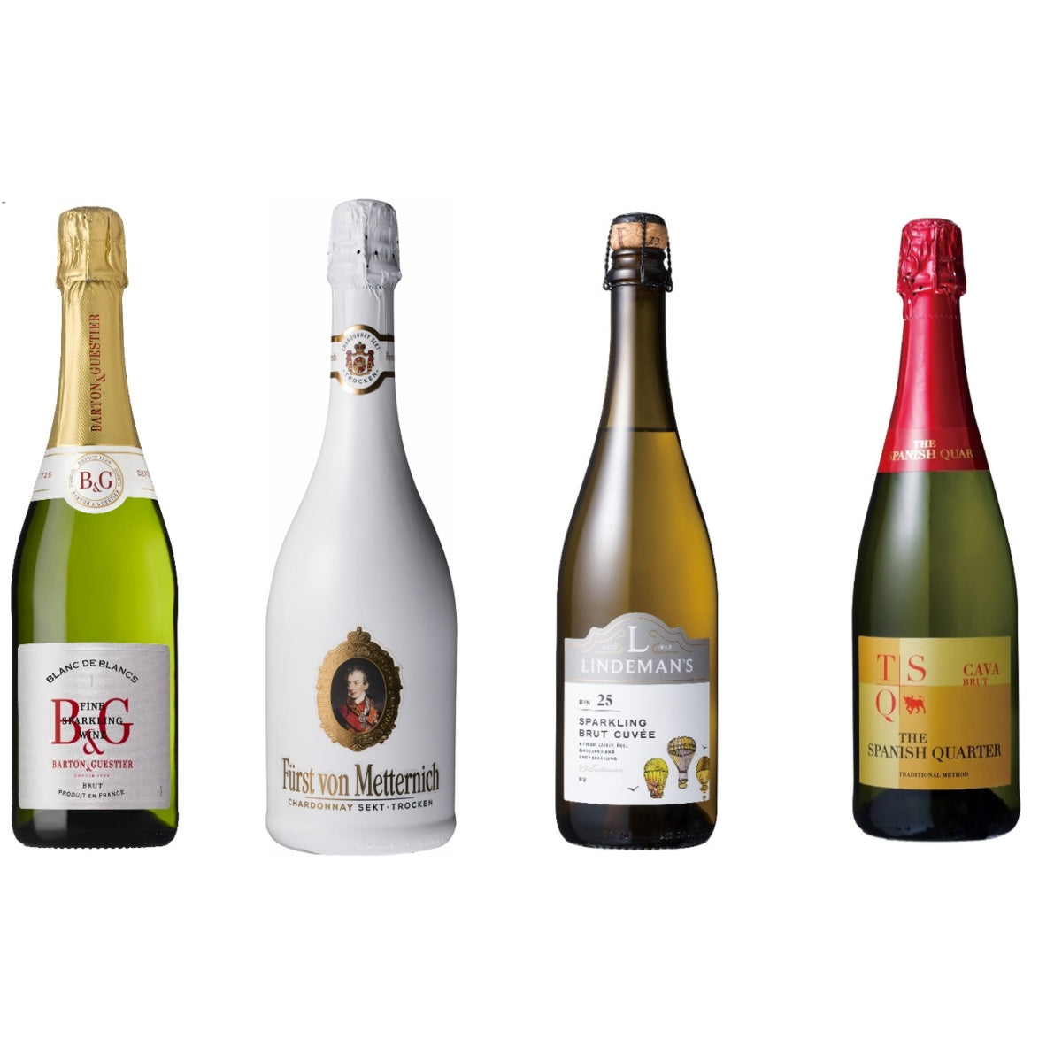 【30％OFF】スパークリングワイン4本飲み比べセット 750ml×4本