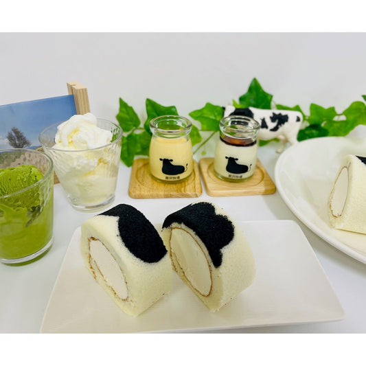黒沢牧場 牛柄ロールケーキと牧場スイーツ詰合せセット